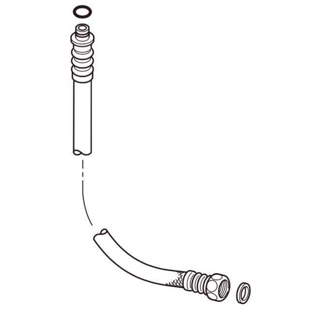 LIXIL（INAX）　本体給水ホース（袋ナット接続用）2000mm　【品番：CWA-35D（2000）】【14】 9,520円