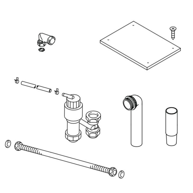 LIXIL（INAX）　電気温水器用配管セット　【品番：EHP-FL-RARBS90】【14】