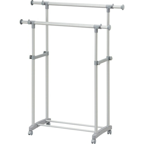 アイリスオーヤマ　ＩＲＩＳ　１０８２４５　パイプハンガー　ダブル　グレー　【品番：PI-E280S-W】