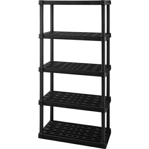 アイリスオーヤマ　ＩＲＩＳ　２０５６９４　プラスチックラック　５段　ブラック　【品番：PLR-9145】