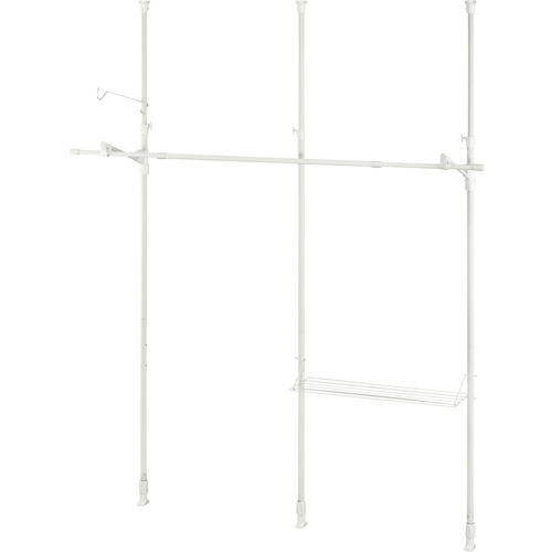 アイリスオーヤマ　ＩＲＩＳ　２９６３２８　つっぱり物干し　３本タイプ　ホワイト　【品番：TPM-3-W】