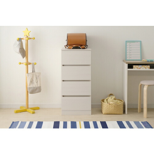 アイリスオーヤマ　ＩＲＩＳ　２９６２２６　ウッドチェスト　オフホワイト　【品番：WCH-390-OW】