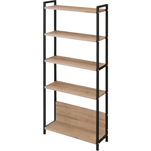 アイリスオーヤマ　ＩＲＩＳ　２８８５８２　ウッドスリムラック　ブラック／アッシュブラウン　【品番：WSR-523-ABR】