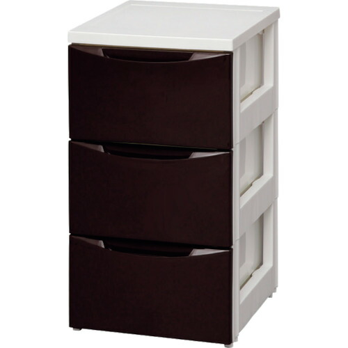 アイリスオーヤマ　ＩＲＩＳ　２２６２９５　スリムチェスト　ホワイト／ブラウン　幅３２４　３段　【品番：COD-323-WB】