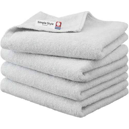 アイリスオーヤマ　ＩＲＩＳ　１０３９８９　デイリーフェイスタオル４枚セット　アイボリー　【品番：FT-D4-IV】