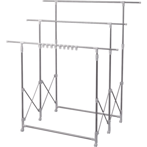 アイリスオーヤマ　ＩＲＩＳ　５２７３５２　伸縮万能室内物干し　【品番：H-MS3S】