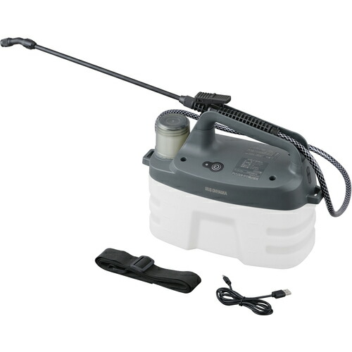 アイリスオーヤマ　ＩＲＩＳ　１０７２１７　充電式噴霧器　４Ｌ　ホワイトグレー　【4個】　【品番：JF-4000】