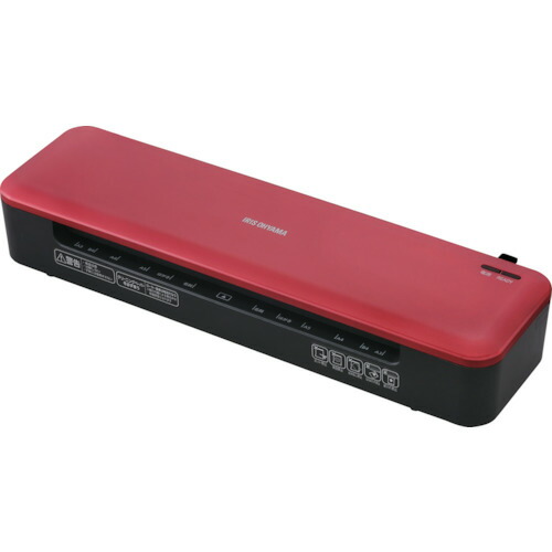 アイリスオーヤマ　ＩＲＩＳ　１０４３２２　高速起動ラミネーターＡ３　２本ローラー　レッド　【品番：KHSL-A322-R】