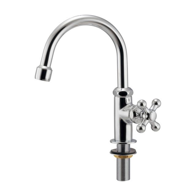 カクダイ　泡沫立形スワン水栓 一般地・寒冷地共用　【品番：719-131-CH】