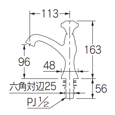 カクダイ　LTICA　立水栓　【品番：722-428-CH】_1