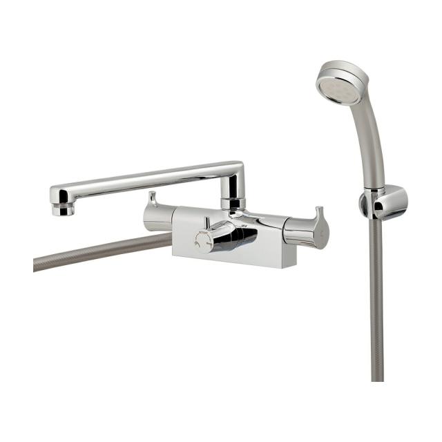カクダイ　2ハンドルシャワー混合栓（一時止水）　【品番：152-212】