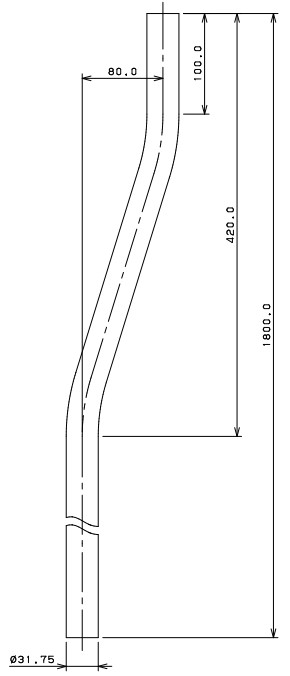 カクダイ　ハイタンク洗浄管　【品番：468-801-32】