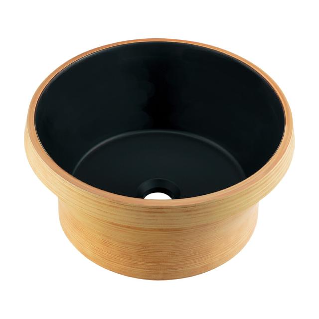 カクダイ　丸型手洗器　アーモンド　QuQu　【品番：493-264-LD】