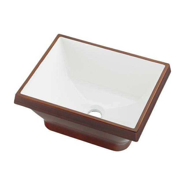 カクダイ　角型手洗器　ココナッツ　QuQu　【品番：493-265-DW】
