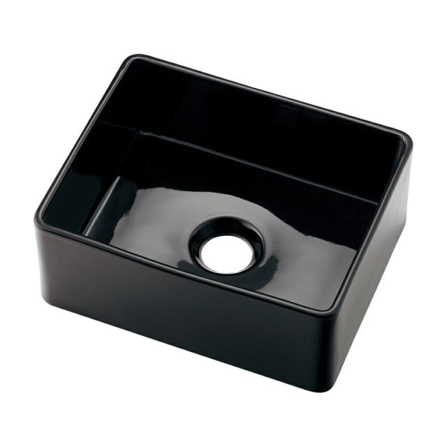 カクダイ　角型手洗器　ブラック　MINO　【品番：493-272-D】 23,166円