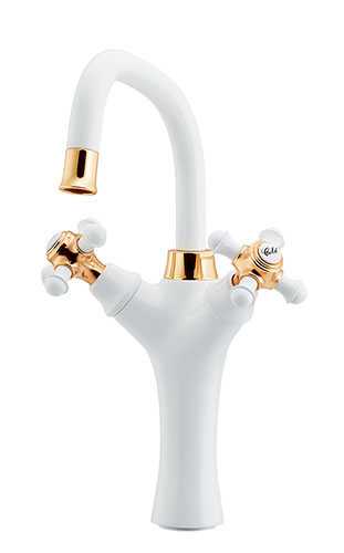 カクダイ　2ハンドル混合栓（トール）　一般地用　【品番：150-442】の通販は