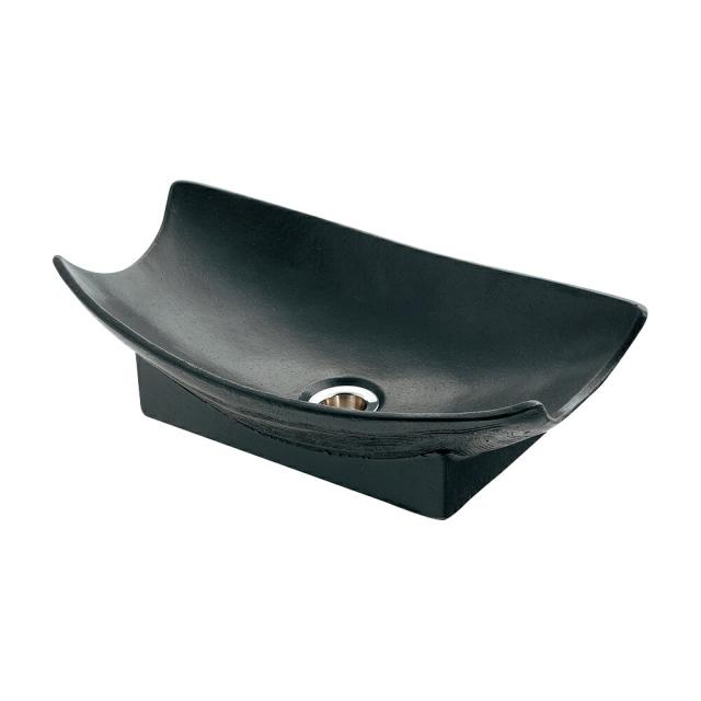 カクダイ　舟型手水鉢（陶器）　【品番：624-935】