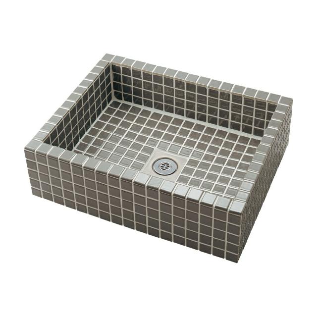 カクダイ　水栓柱パン（タイル貼り）　灰緑　【品番：624-971】