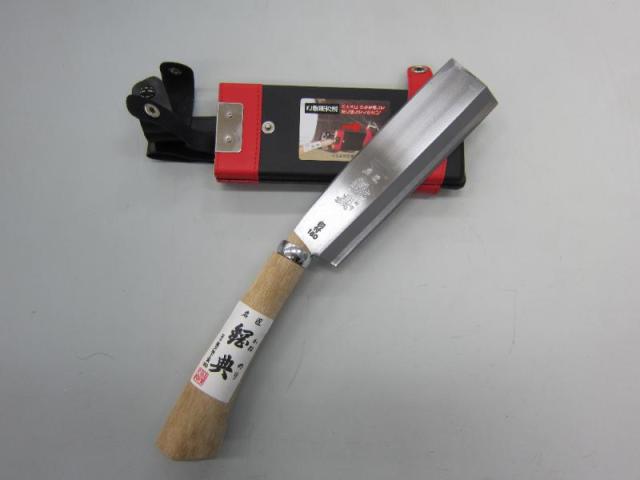 五十嵐刃物工業　鋼典 鋼付高級鞘鉈 コブ柄（片刃） 180mm鋼付高級鞘鉈　【品番：C-16】_5