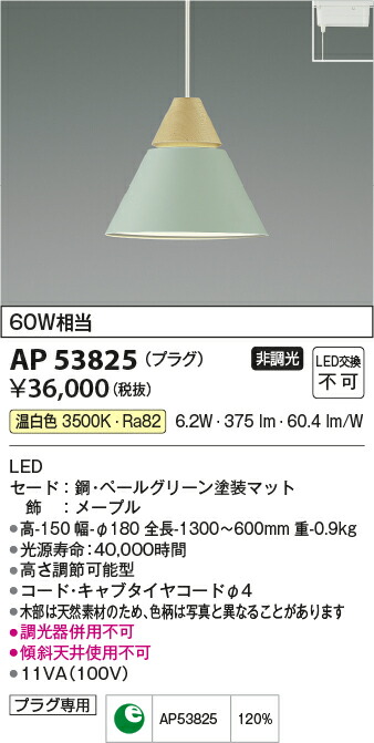 コイズミ照明　ペンダント　【品番：AP53825】_1