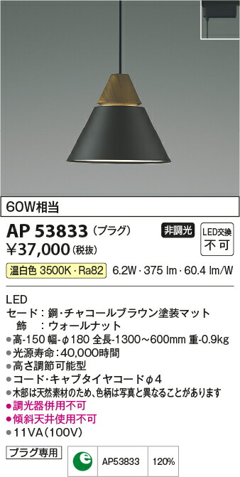コイズミ照明　ペンダント　【品番：AP53833】_1