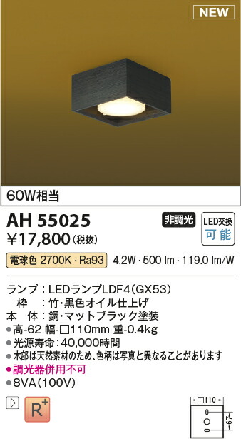 コイズミ照明　和風シーリング　【品番：AH55025】_1