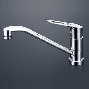 KVK　流し台用シングルレバー式混合栓・吐水口回転規制120°（eレバー）　寒冷地用　【品番：KM5011ZTV12EC】