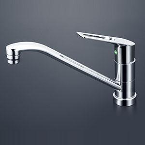 KVK　流し台用シングルレバー式混合栓・吐水口回転規制80°（eレバー）　一般地用　【品番：KM5011TV8EC】
