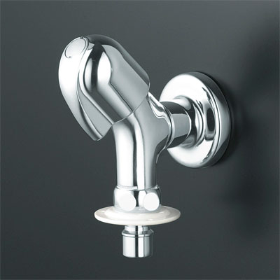 KVK　洗濯機用水栓（ツバ付ワンタッチニップル付）　寒冷地用　【品番：K117GBN】