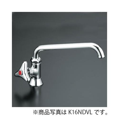 KVK　立形自在水栓（左ハンドル）240mmパイプ付　一般地用　【品番：K16NDVLR24】の通販は