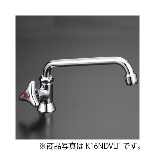 KVK　立形自在水栓300mmパイプ付 左ハンドル・泡沫付　一般地用　【品番：K16NDVLFR30】