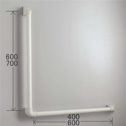 KVK　握りバーL型 600×400mm　【品番：Z95L60-40】
