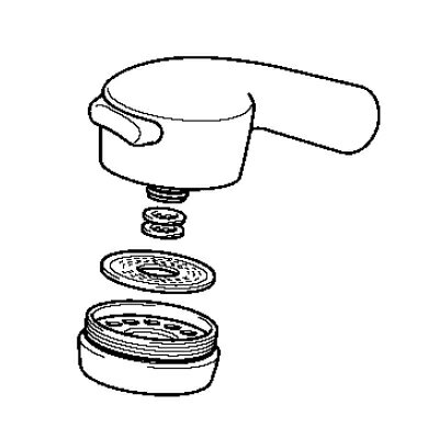 KVK　シャワーヘッド組　【品番：HC732-A】