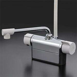 KVK デッキ型サーモスタット式シャワー混合水栓 300mmパイプ付 KF771TR3