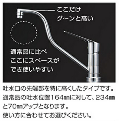 KVK　取付穴兼用型・シングル混合栓（eレバー）　【品番：KM5011UTHEC】_2