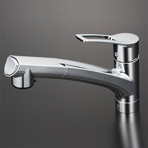 KVK　シングルシャワー付混合栓（撥水）　【品番：KM5021JTHS】