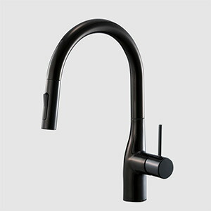 KVK　シングルシャワー付混合栓（eレバー） 撥水 グロスブラック　【品番：KM6061ECC5HS】