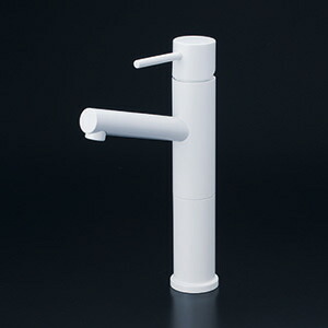 KVK　シングル混合栓 ロングボディ マットホワイト　【品番：KM7061LM4】