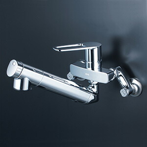 KVK　浄水器内蔵シングル混合栓（210mmパイプ付）eレバー（寒冷地用）　【品番：MSK110KZEJST2】
