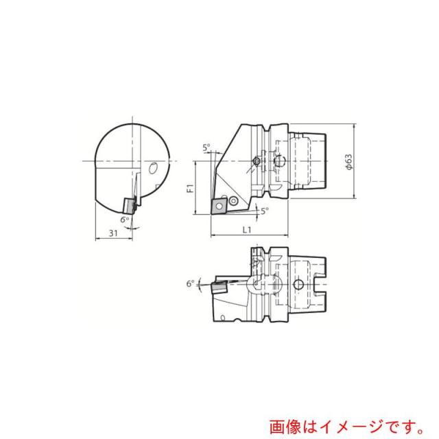 京セラ　複合加工機用旋削工具　外径・端面加工用ホルダ　ＰＣＬＮ　【品番：T63H-PCLNL-DX12】