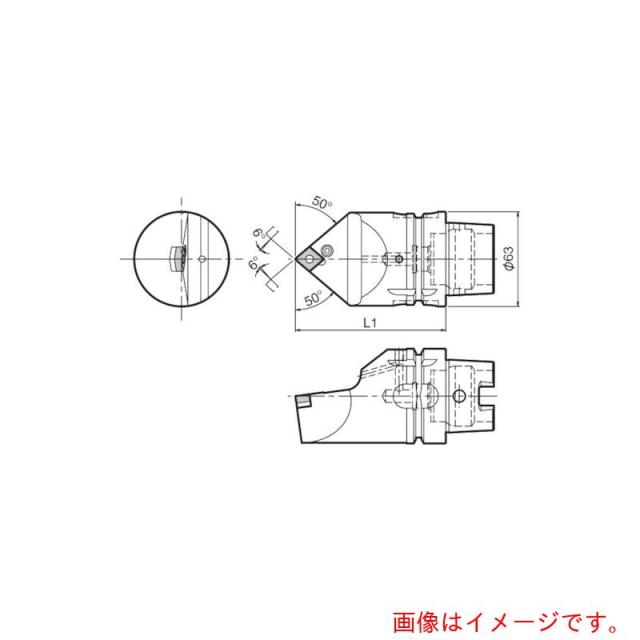 京セラ　複合加工機用旋削工具　外径・端面加工用ホルダ　ＰＣＭＮ　【品番：T63H-PCMNN-H12】