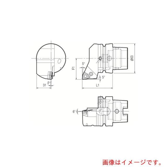 京セラ　複合加工機用旋削工具　外径・端面加工用ホルダ　ＰＷＬＮ　【品番：T63H-PWLNR-DX08】