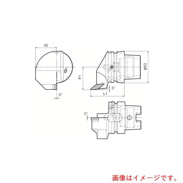 京セラ　複合加工機用旋削工具　外径・倣い加工用ホルダ　ＳＶＬＢ　【品番：T63H-SVLBR-DX16N】