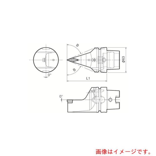 京セラ　複合加工機用旋削工具　外径・倣い加工用ホルダ　ＳＶＶＢ　【品番：T63H-SVVBN-H16N】