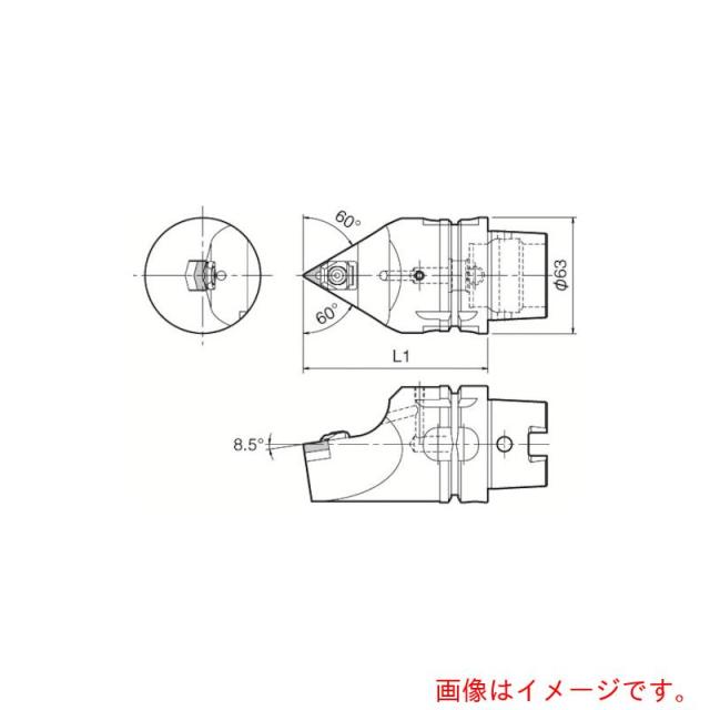 京セラ　複合加工機用旋削工具　外径加工用ホルダ　ＷＴＥＮ　【品番：T63H-WTENN-L16】