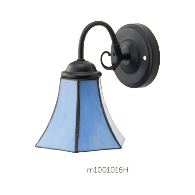 MARUKI　ウォールランプ　ロートアイアン＋青ガラス　【品番：m1001016H】