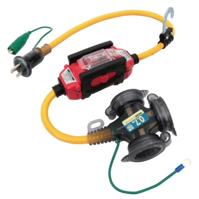 マーベル　過負荷付漏電遮断器 延長コード　【品番：MEC-07BR】