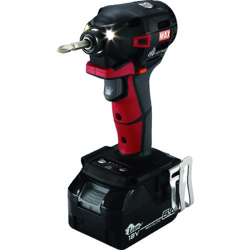 マックス　MAX　充電式ブラシレスインパクトドライバ本体のみ赤　【品番：PJ-ID153R】