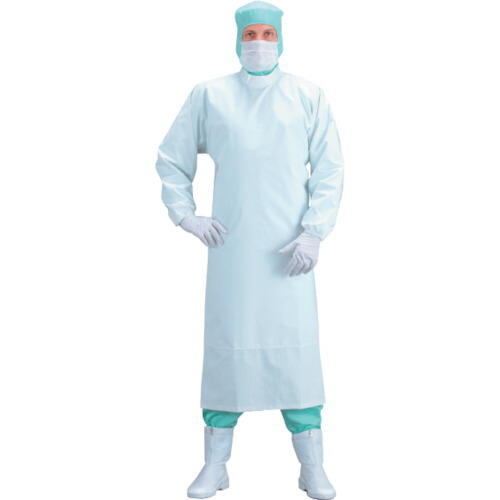 MCC　MAX CLEAN　耐薬品性カッポウ衣　Ｌサイズ　【品番：N207FY/AL】