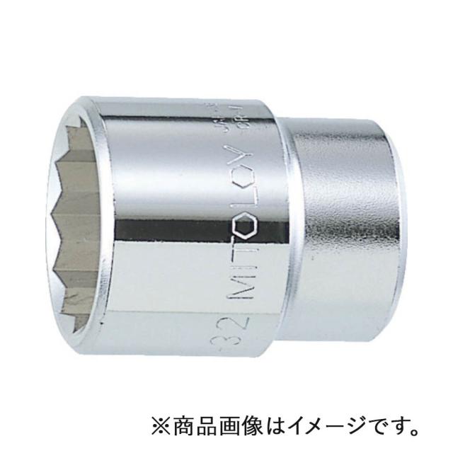 水戸工機　ミトロイ　3/4（19.0mm） スペアソケット（スタンダードタイプ） 12角 60mm　【品番：6M-60】